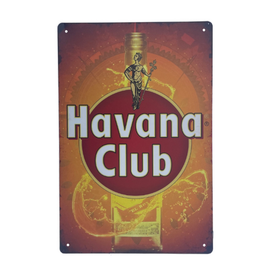 Havana Club, metal skilt