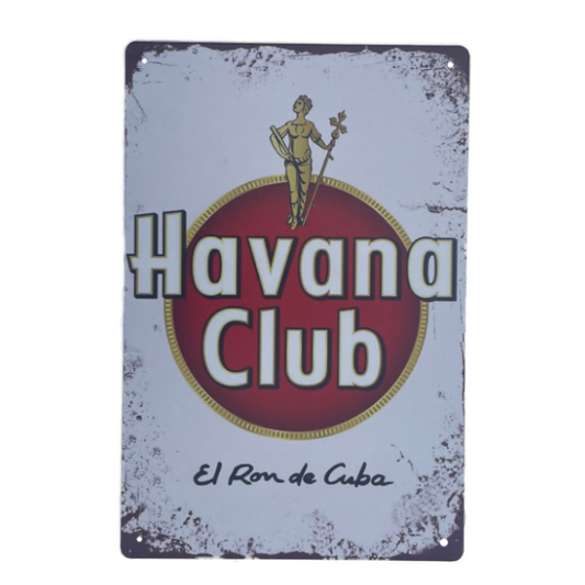 Havana Club, metal skilt