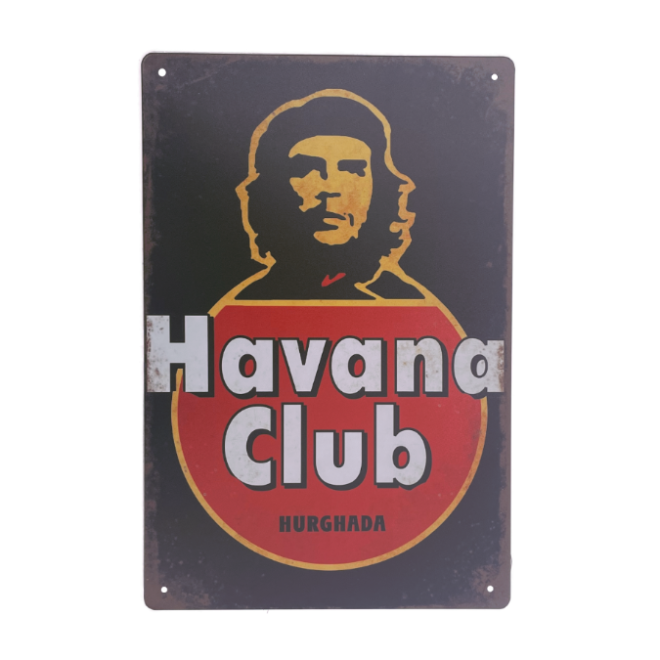 Havana Club, metal skilt