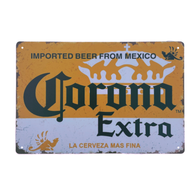 Corona Extra, metal skilt