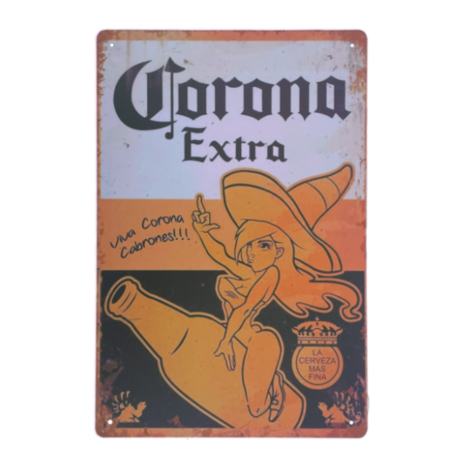 Corona Extra, metal skilt