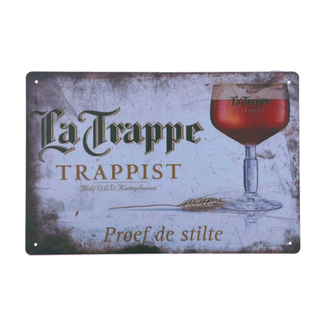 La Trappe, metal skilt