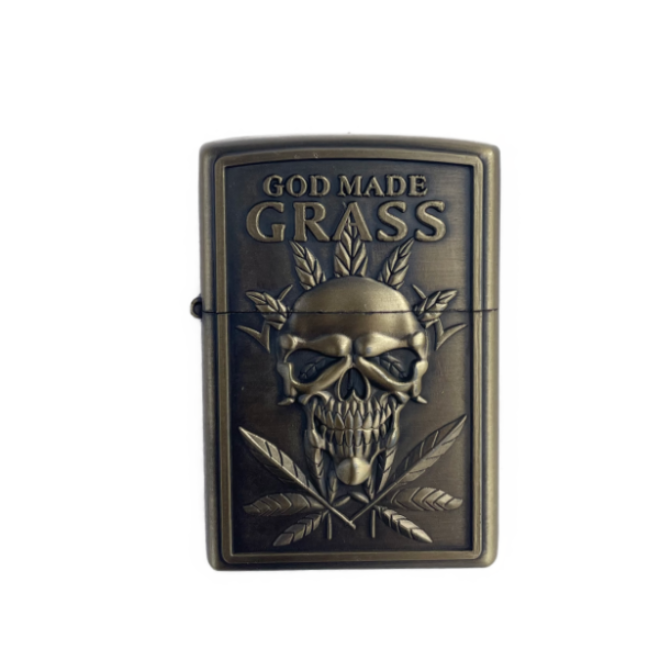 GOD MADE GRASS, benzin lighter