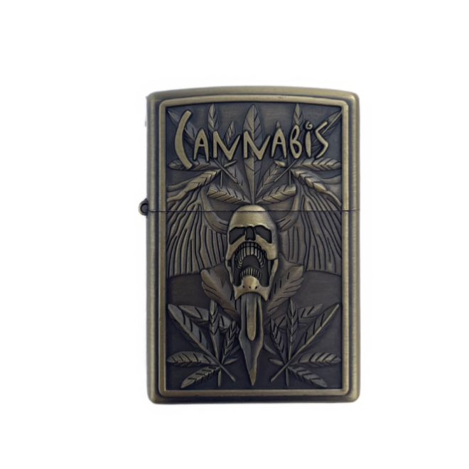 CANNABIS SKULL, benzin lighter