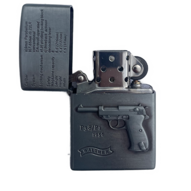 P38/P1 Silver, benzin lighter